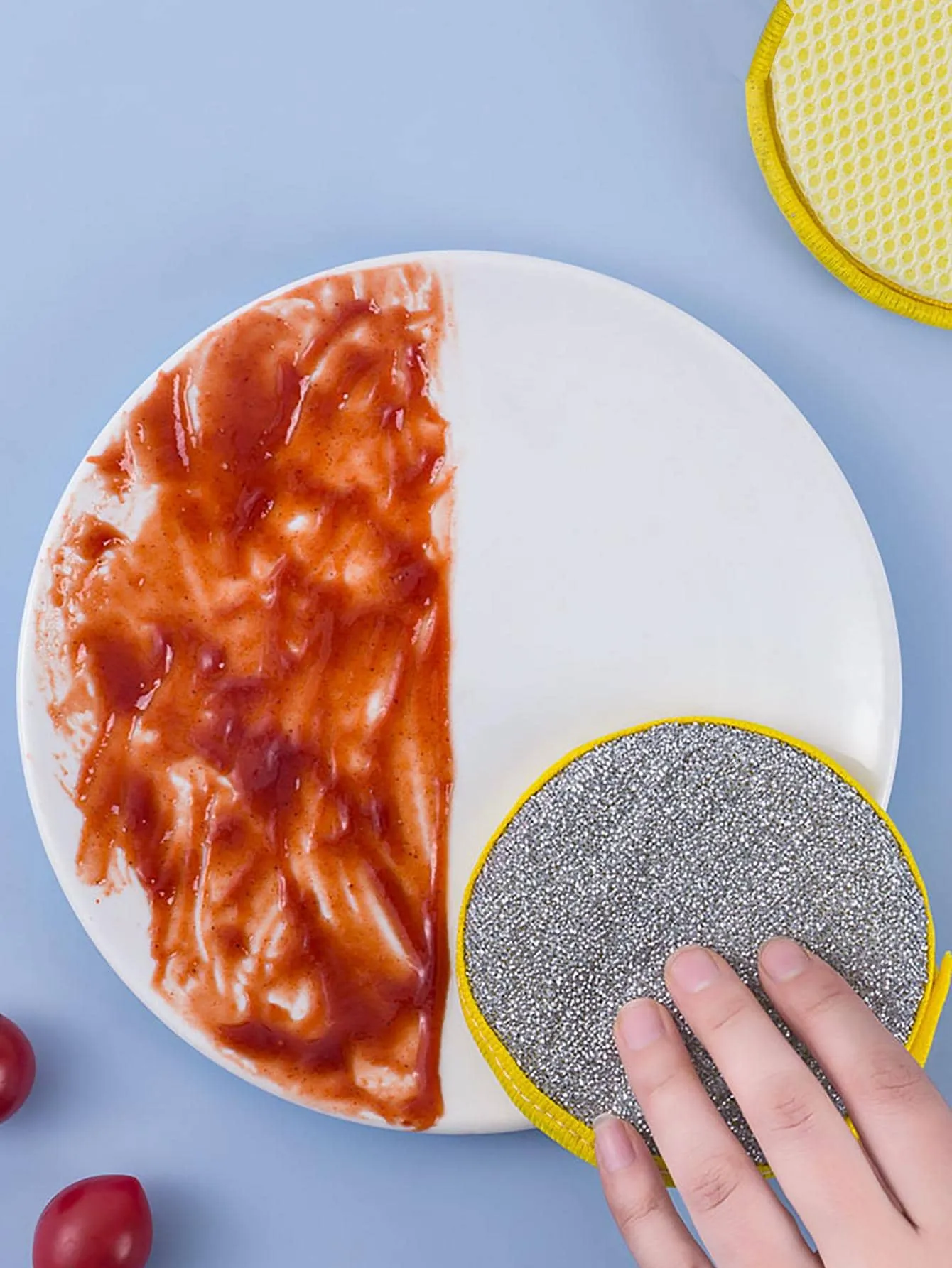 10pcs Double-sided Cleaning Sponge For Pans, Pots, Dishes - Multifunctional Household Cleaning Tool - Dishwashing Brush
