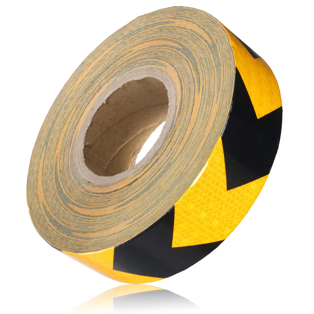 1M/45M Traffic Warning Safety Reflective Strips Black Yellow/Red White Arrow Sticker