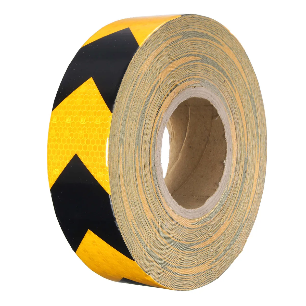 1M/45M Traffic Warning Safety Reflective Strips Black Yellow/Red White Arrow Sticker