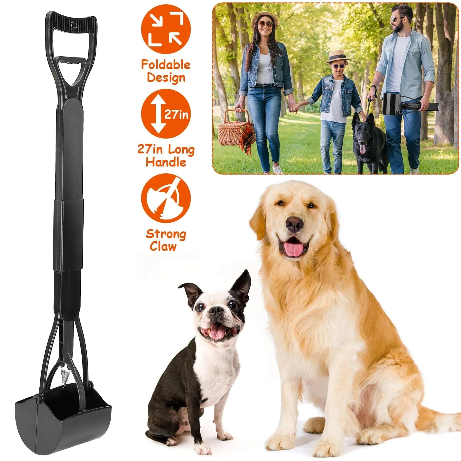 31.5-Inch Pet Pooper Scooper