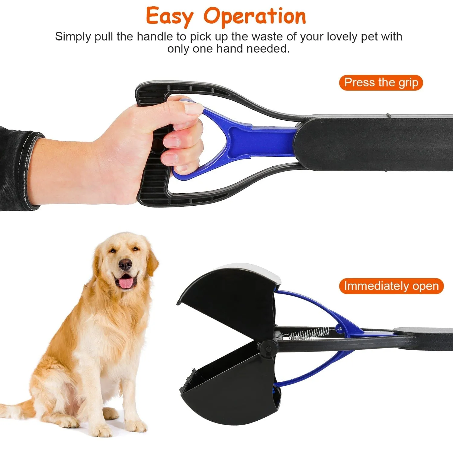 31.5-Inch Pet Pooper Scooper