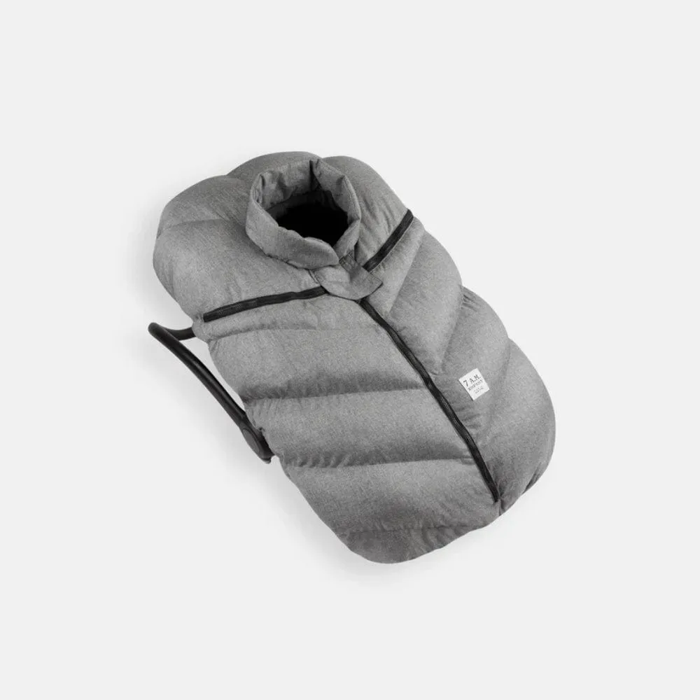 7AM Cocoon Infant Car Seat Cover - Heather Grey