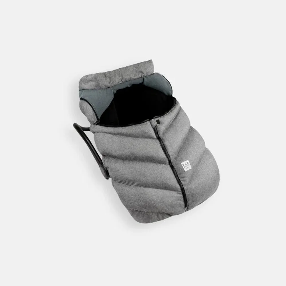 7AM Cocoon Infant Car Seat Cover - Heather Grey