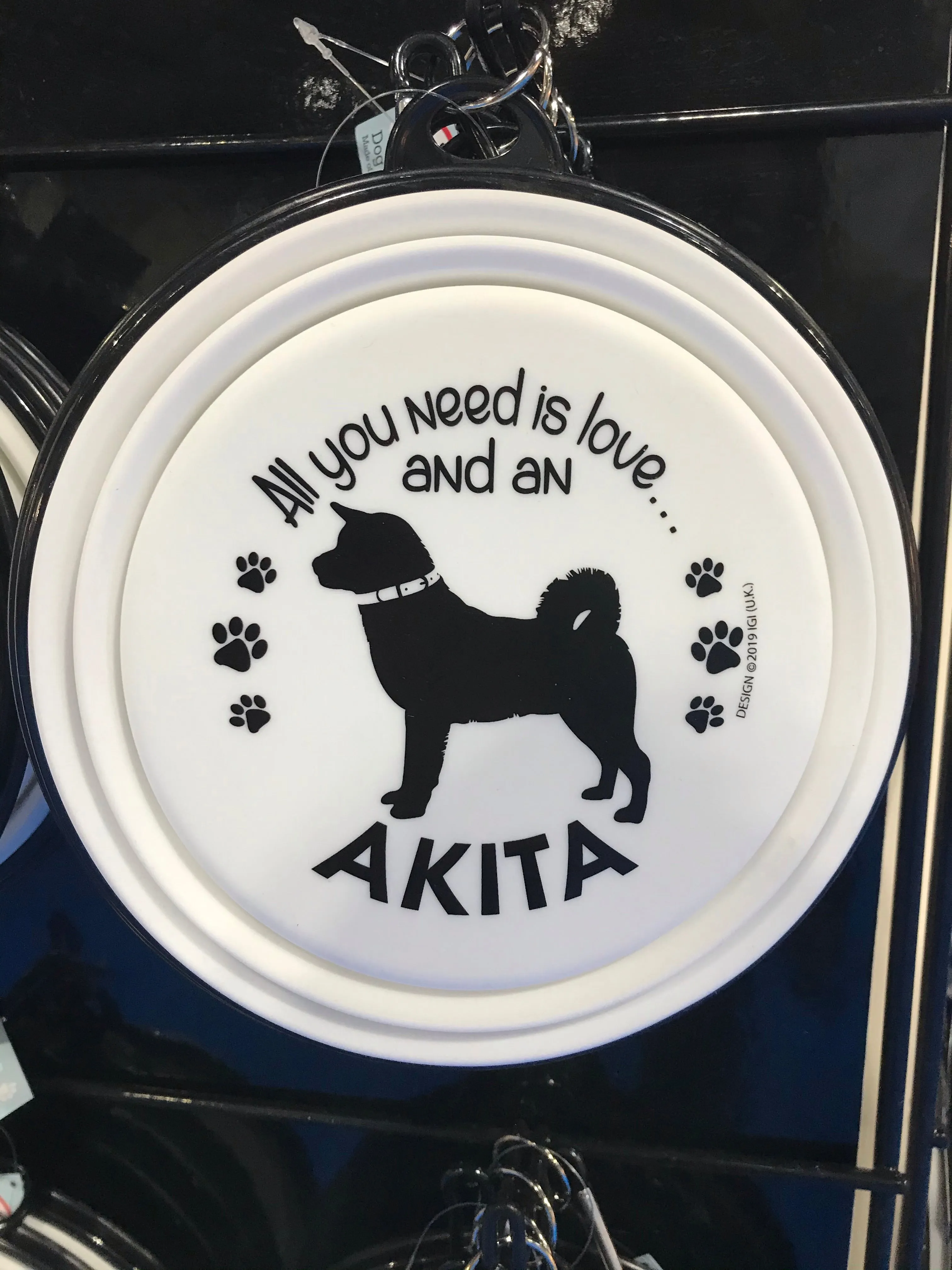 Akita Collapsible Travel Bowl (large)
