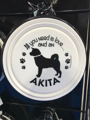 Akita Collapsible Travel Bowl (large)