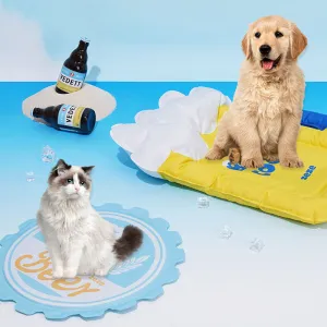 Beer Pet Ice Pad Dog Cooling Pad Summer Cooling Cat Sleeping Mat