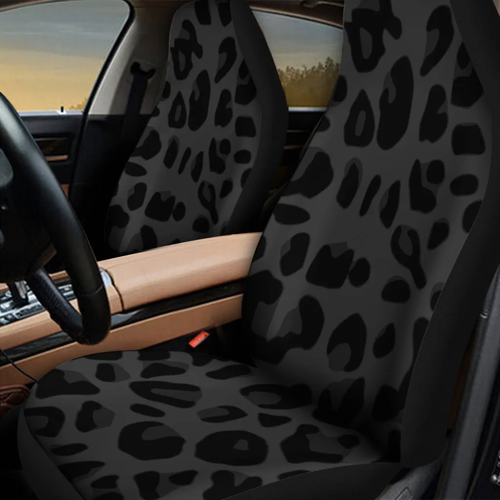 Black Leopard Print Universal Fit Car Seat Covers