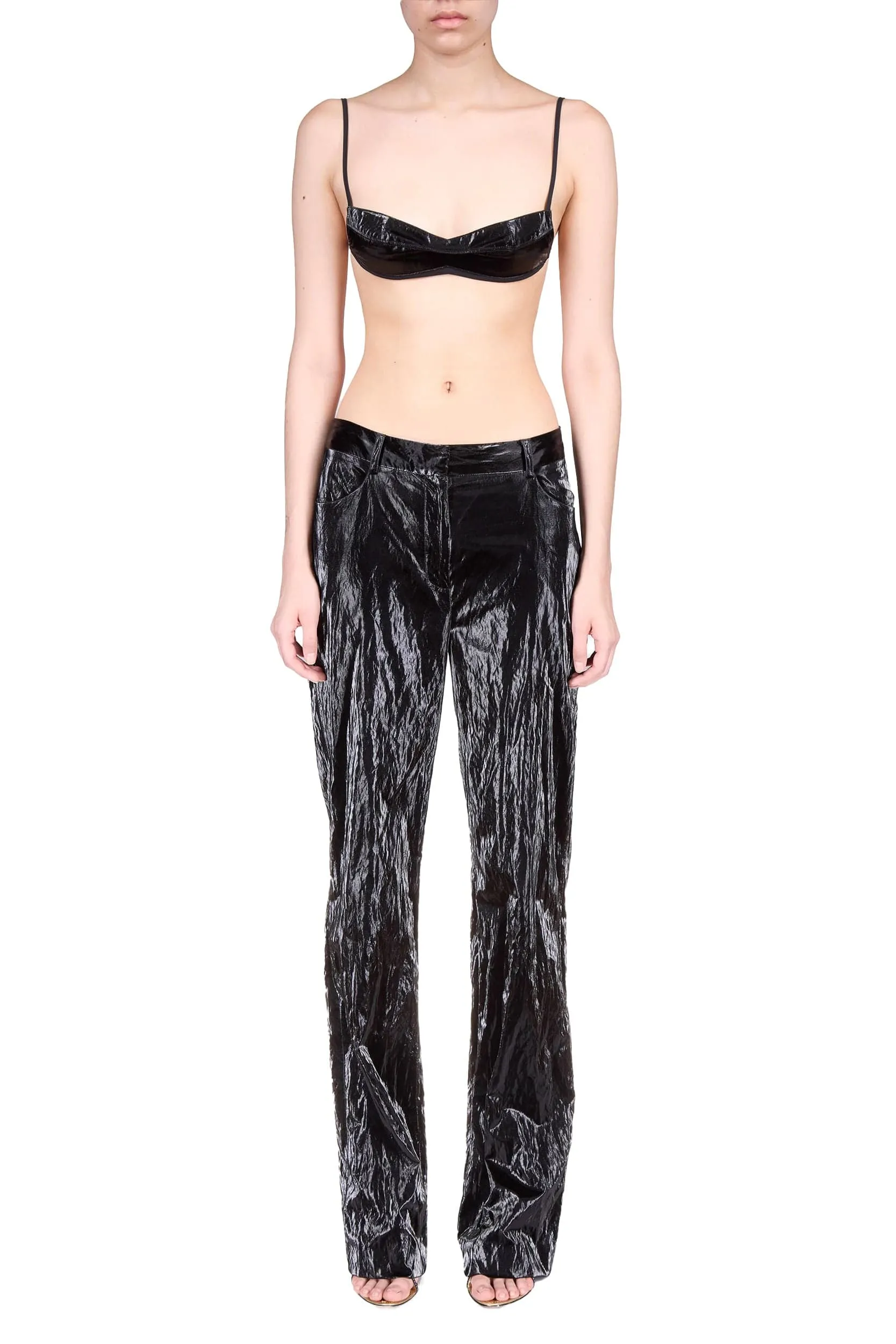 Black Rainwear Bra Top
