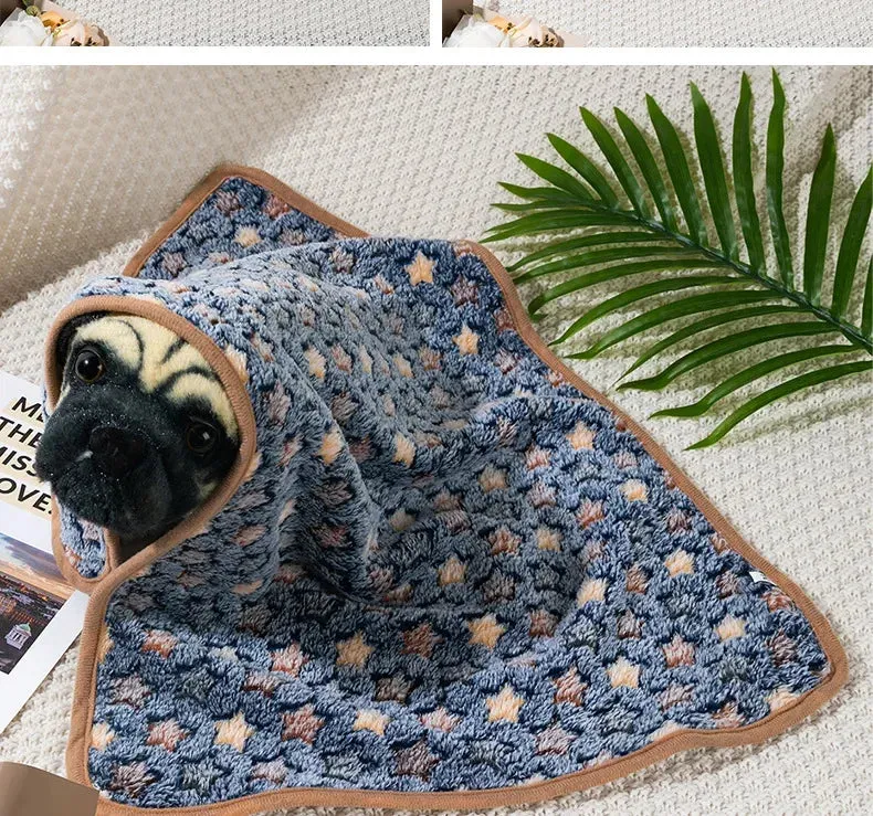 Breathable Coral Fleece Pet Blanket