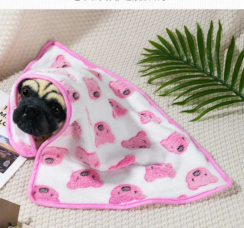 Breathable Coral Fleece Pet Blanket
