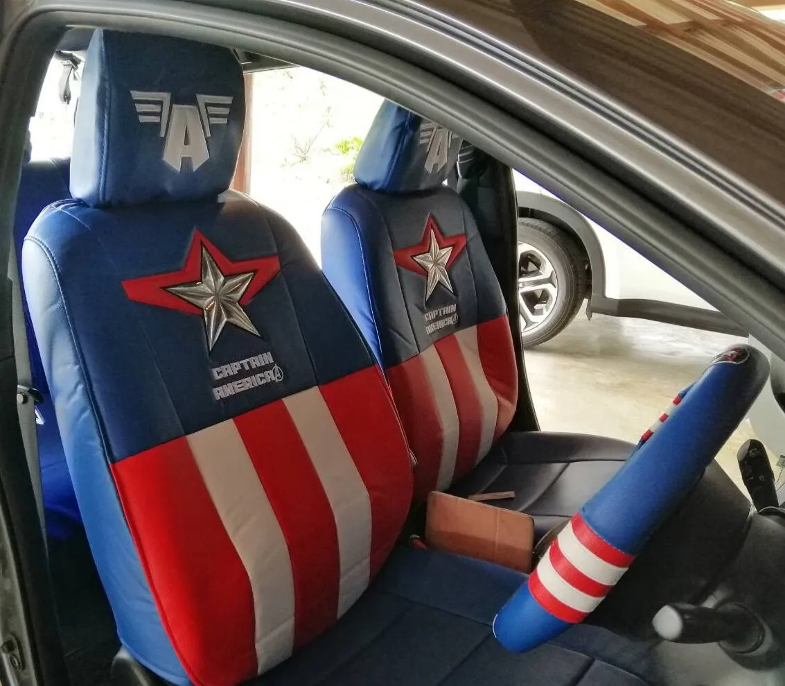 Captain America Car Seat Covers Superior LE