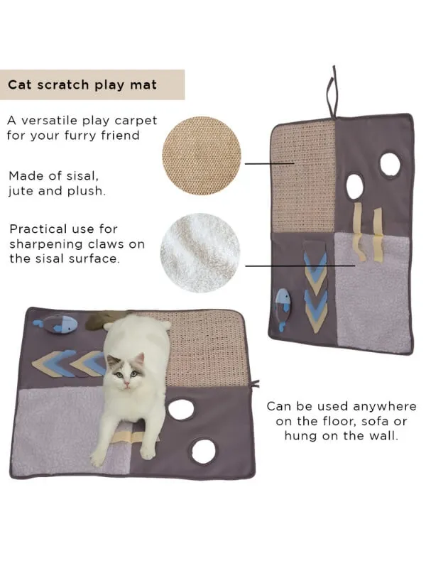 Cat Mat With Plush Toy