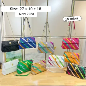 Contrast Panel Crossbody Bag AB2106