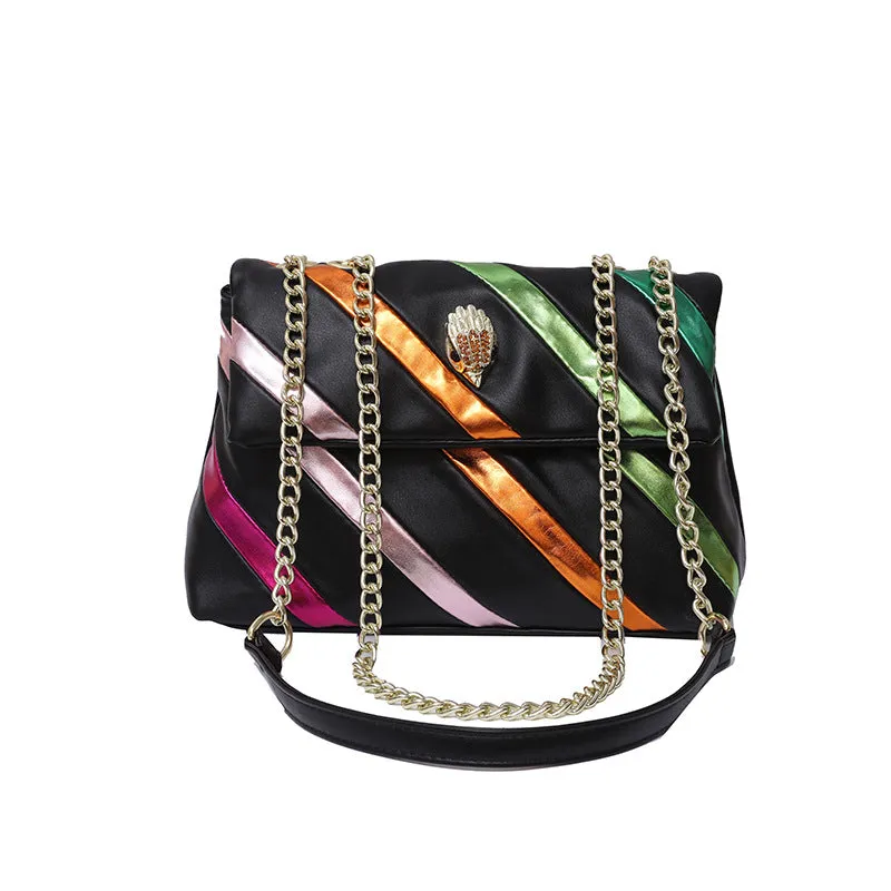 Contrast Panel Crossbody Bag AB2106