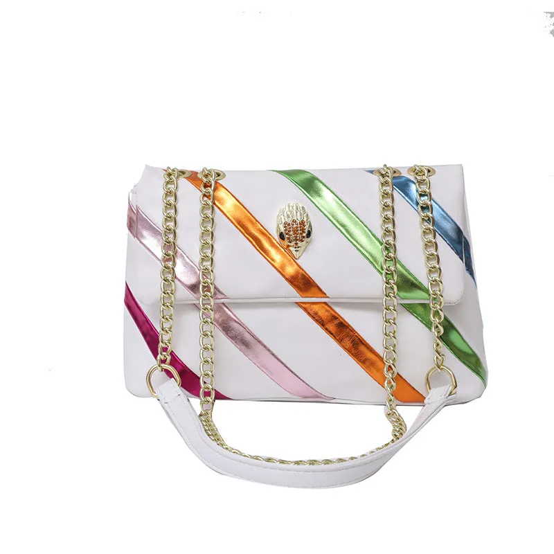 Contrast Panel Crossbody Bag AB2106