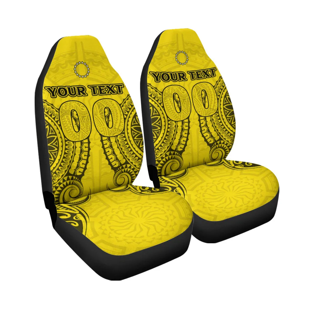 Custom Cook Islands Aitutaki Car Seat Covers Tribal Pattern
