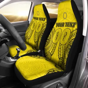 Custom Cook Islands Aitutaki Car Seat Covers Tribal Pattern