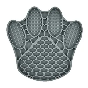 Dog Slow Feeders Lick Mat Gray Paw