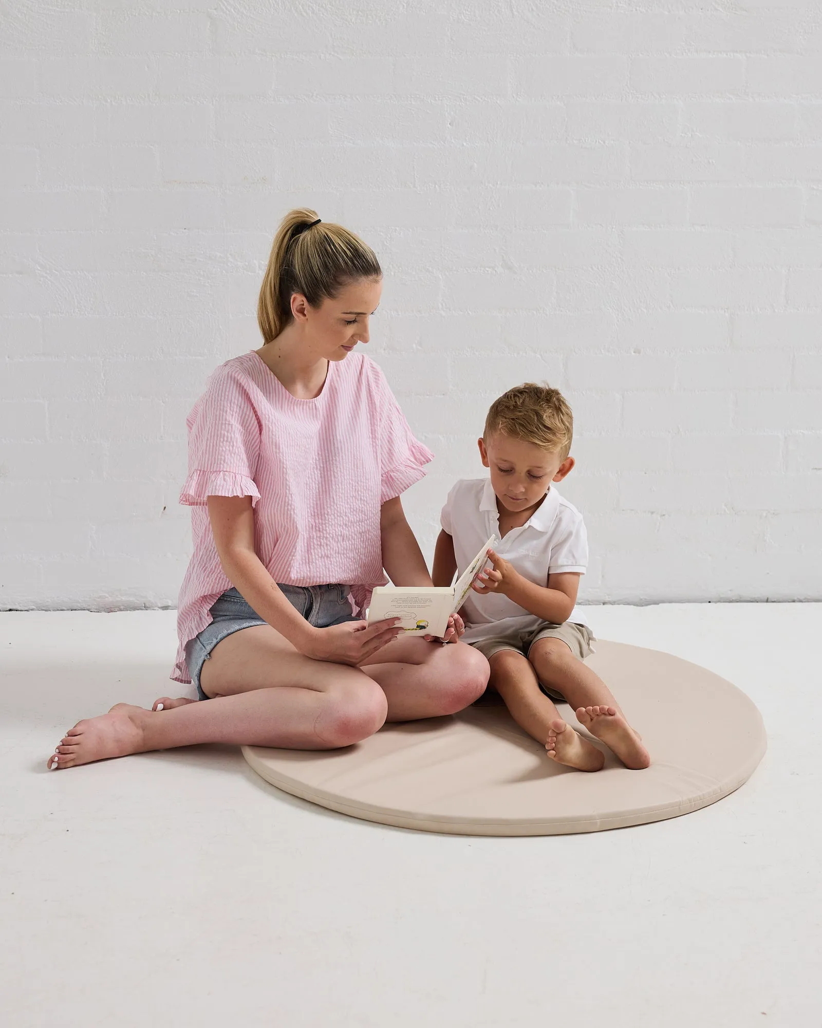 Eco Leather Play Mat - Beige
