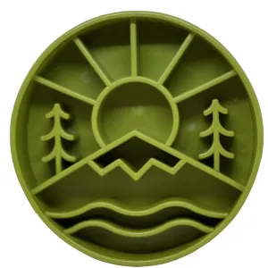 Enrichment Slow Feeder Bowl- Great Outdoors Green
