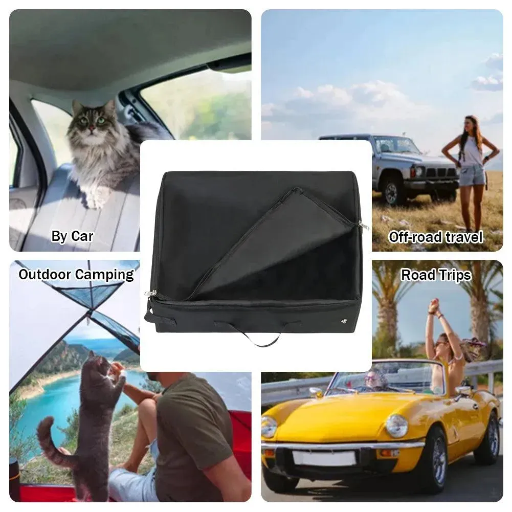 Foldable Portable Oxford Cat Litter Box