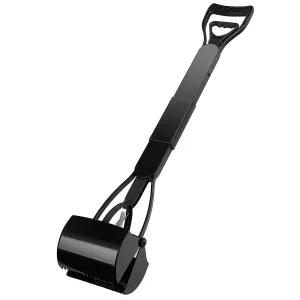 Fresh Fab Finds 31.5in Pet Pooper Scooper Foldable Long Handle Dog Poop Waste Pick Up Rake for Large Medium Small Dogs Cats Pets