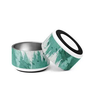 Green Splatter Pet bowl