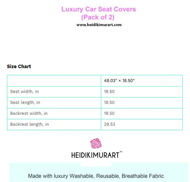 Grey Daisies Car Seat Covers, Floral Print Car Seat Covers, 2-Pcs Set (48.03" × 18.50") Polyester Car Seat Covers