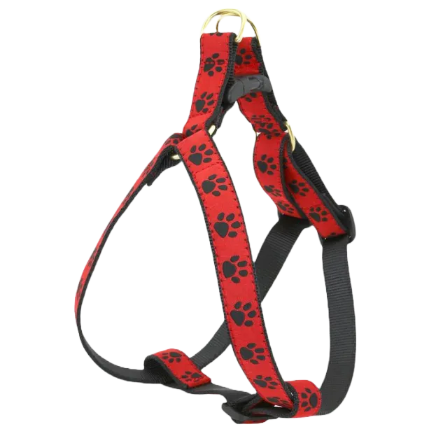 Harness | Red & Black Paw