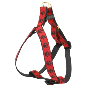 Harness | Red & Black Paw