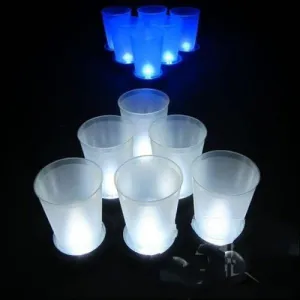 LED Light Up Beer Pong Game Set