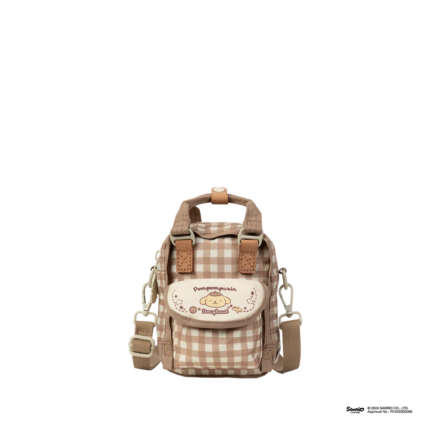 Macaroon Tiny Doughnut X Pompompurin Series Crossbody Bag