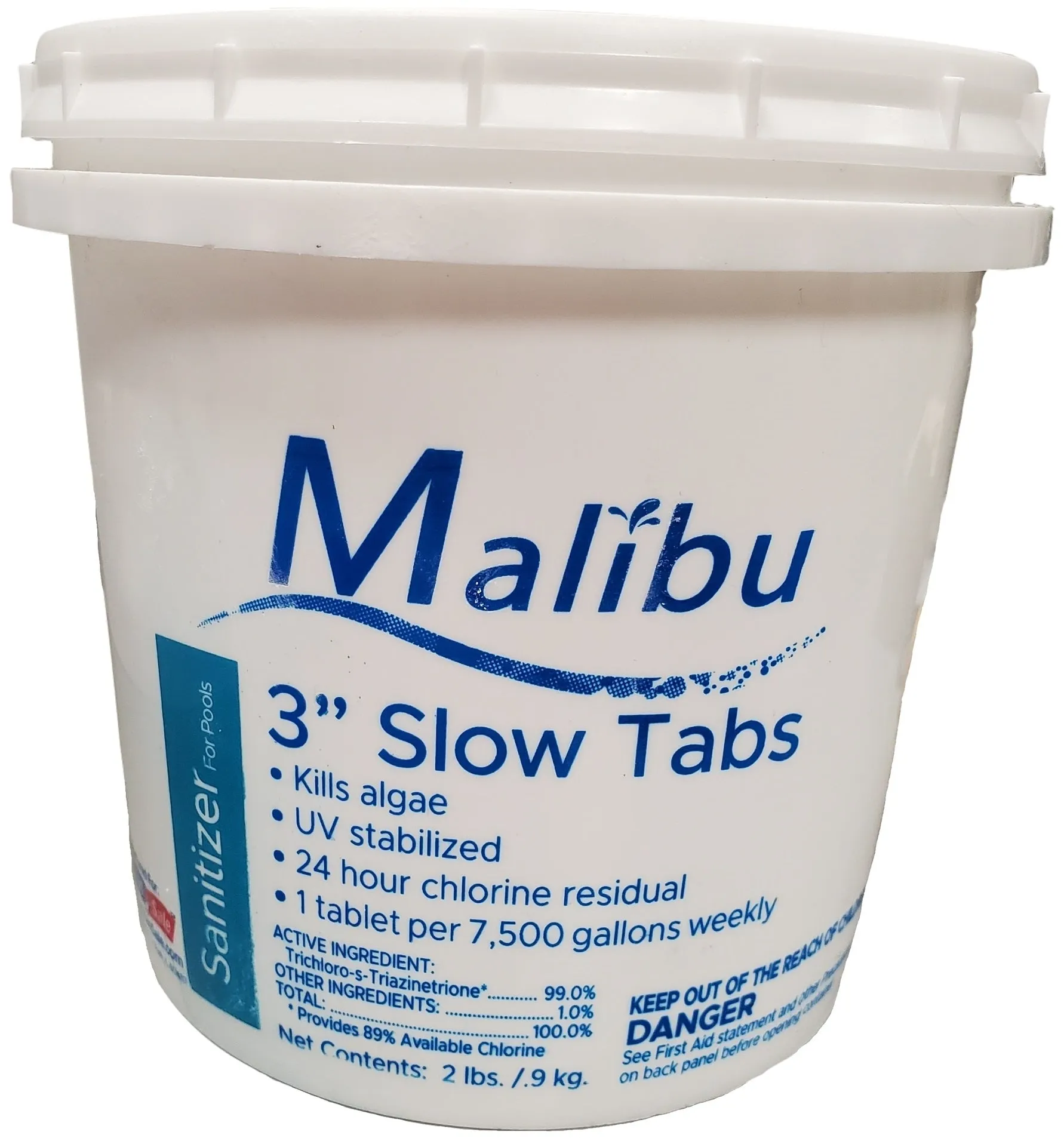 Malibu 3" Slow Tabs Sanitizer for Pools