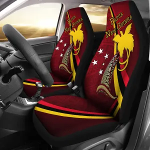 Papua New Guinea Car Seat Covers Papua New Guinea Flag Sailing Style