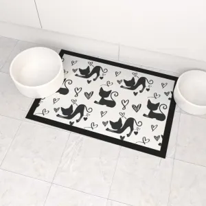 Pet Bowl Mats - Cats
