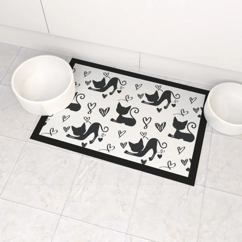 Pet Bowl Mats - Cats