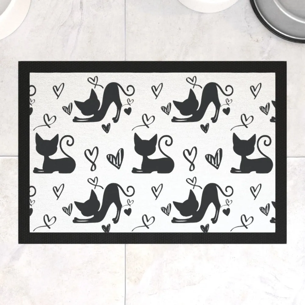 Pet Bowl Mats - Cats