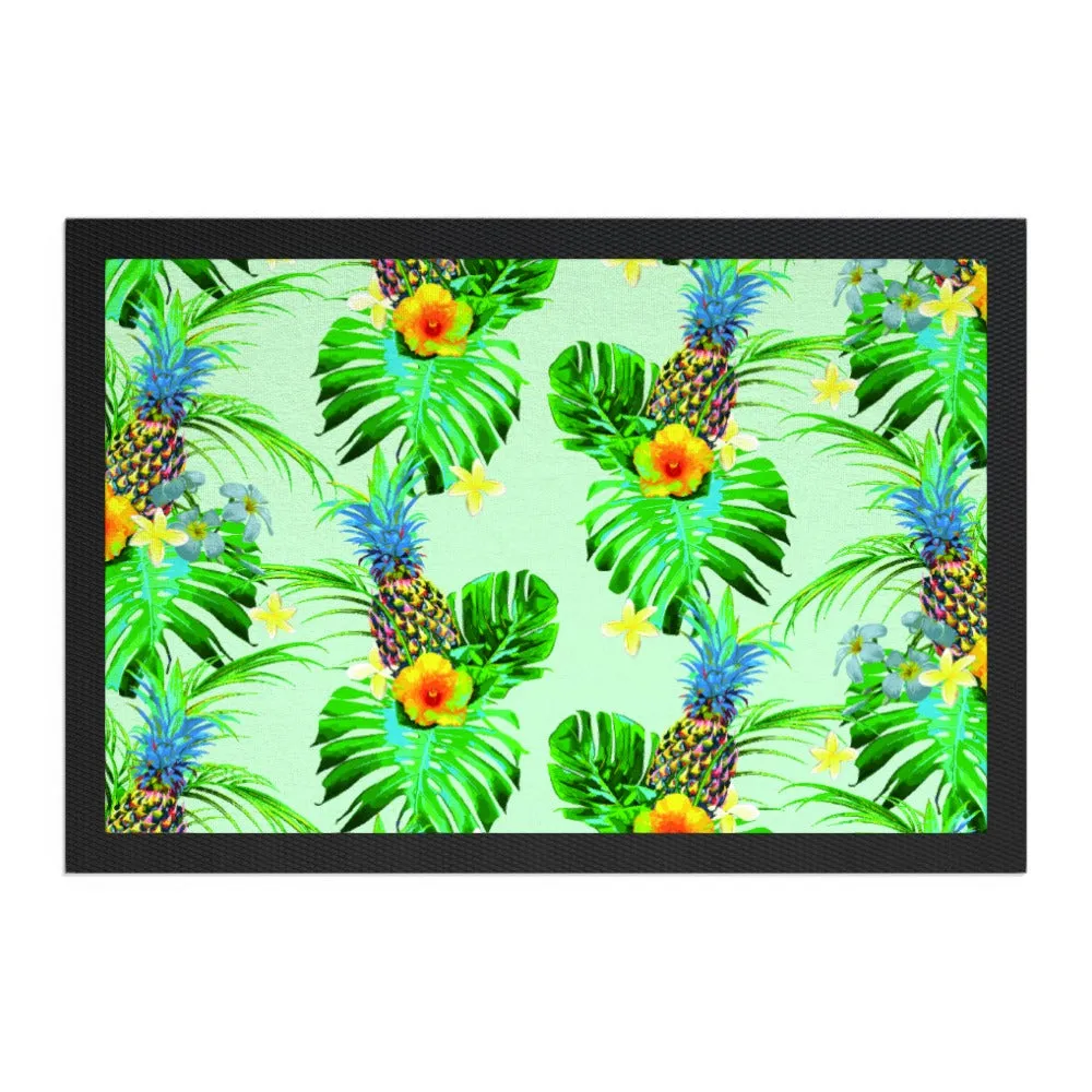 Pet Bowl Mats - Tropical Green
