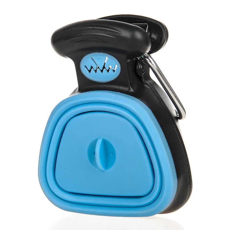 Portable Pooper Scooper for Dogs | Foldable Design with 1 Roll Decomposable Bags - Ideal for Travel & Cleanup