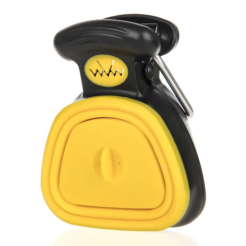Portable Pooper Scooper for Dogs | Foldable Design with 1 Roll Decomposable Bags - Ideal for Travel & Cleanup