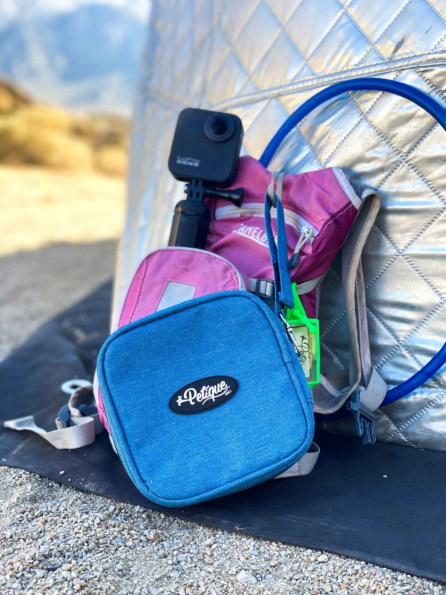 Portabowl Water & Food Bowl: FDA Tested, Non-Toxic, Dishwasher Safe, Detachable, Collapsible, Zipper Carrying Case, Wrist Handle, Clip, 26 OZ FULL Capacity, 24 OZ Second Level, 13 OZ First Level