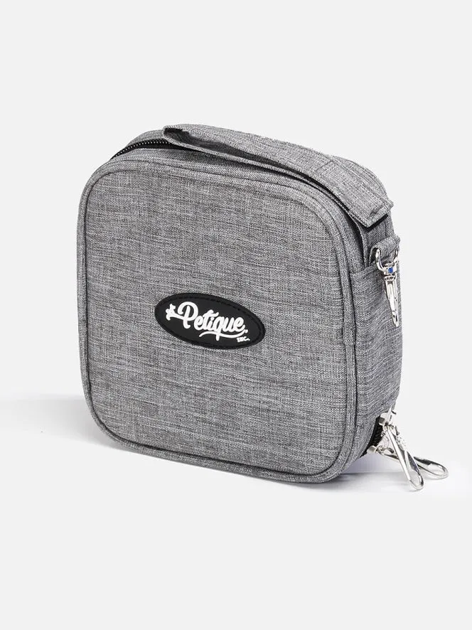 Portabowl Water & Food Bowl: FDA Tested, Non-Toxic, Dishwasher Safe, Detachable, Collapsible, Zipper Carrying Case, Wrist Handle, Clip, 26 OZ FULL Capacity, 24 OZ Second Level, 13 OZ First Level