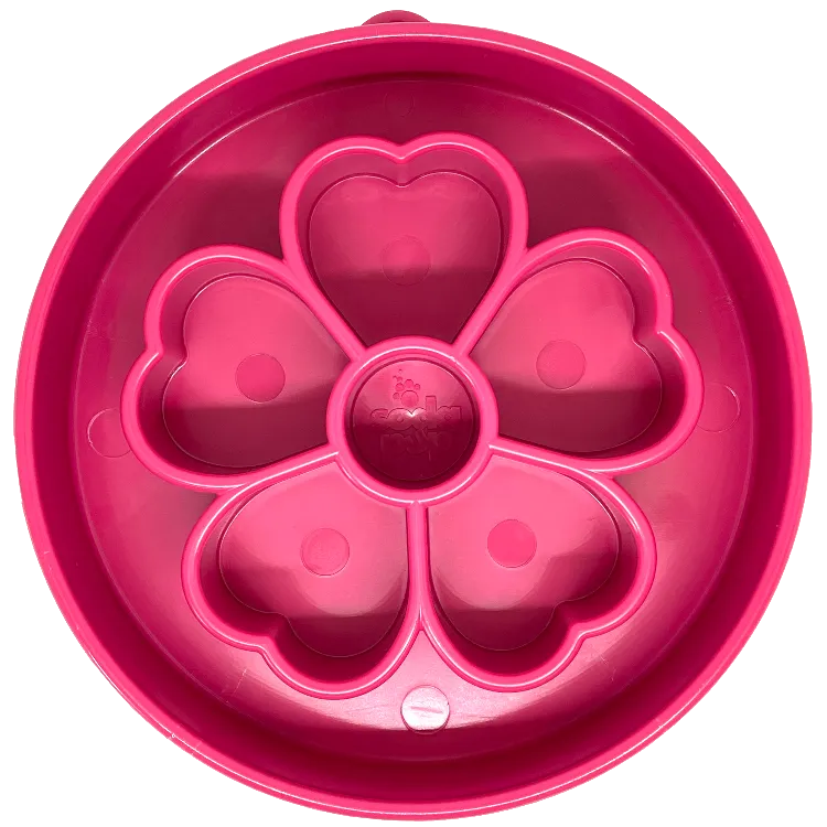 Sodapup Enrichment Slow Feeder Bowl - Flower Pink