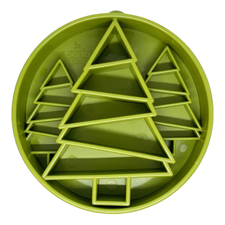 Sodapup Enrichment Slow Feeder Bowl - Pine Tree