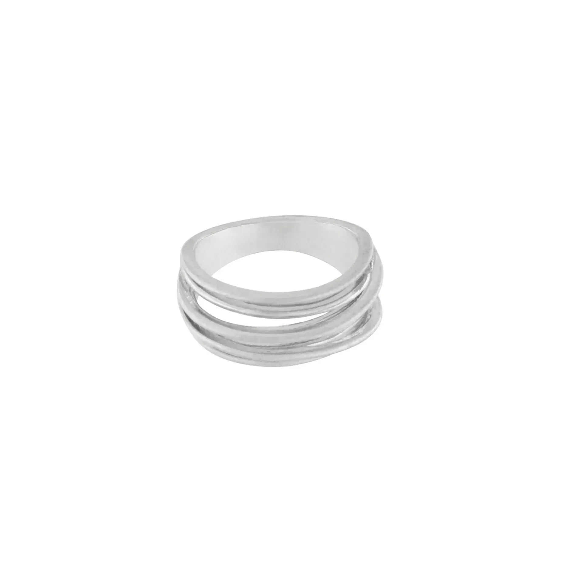Tara Slim Wrap It Ring Silver Plating