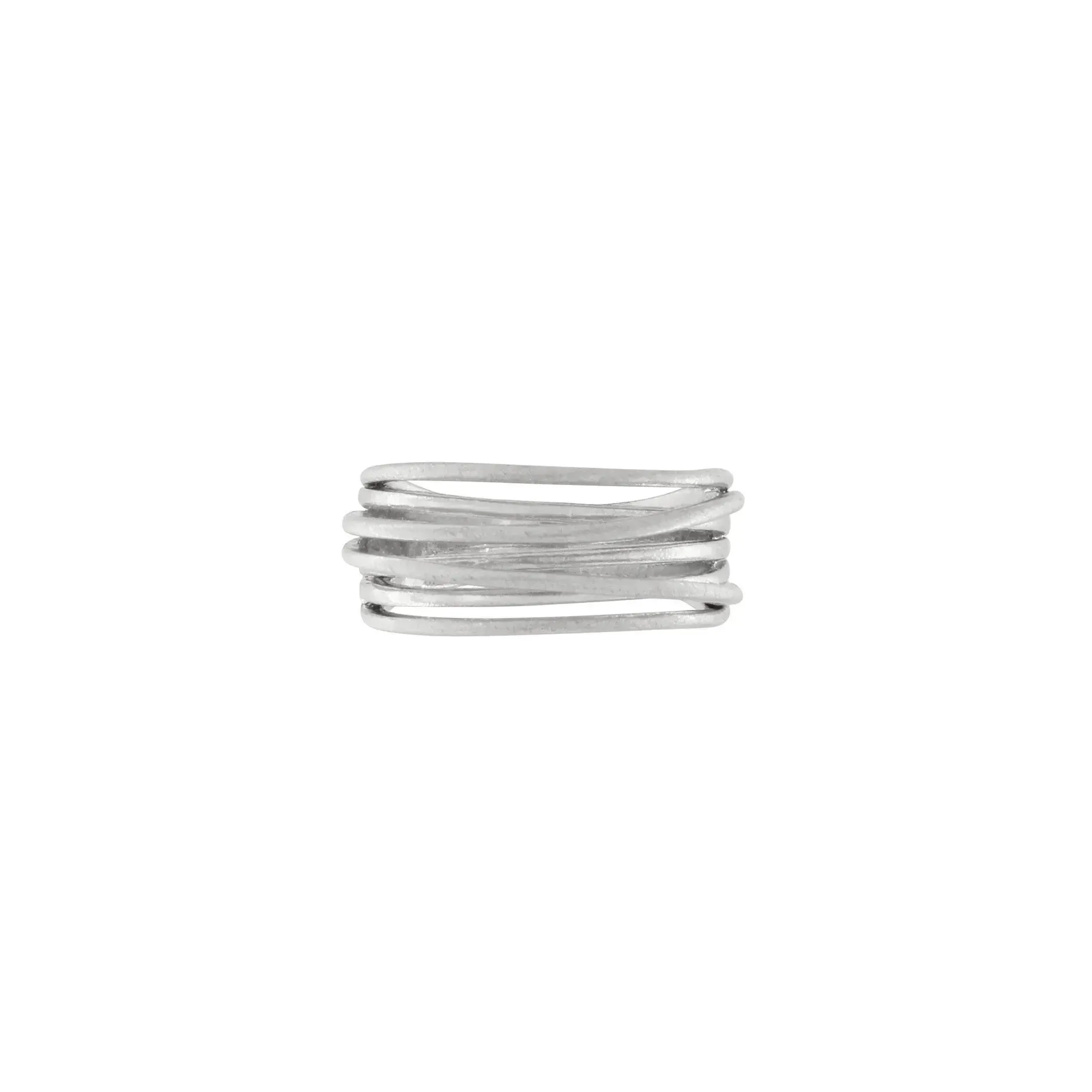 Tara Slim Wrap It Ring Silver Plating