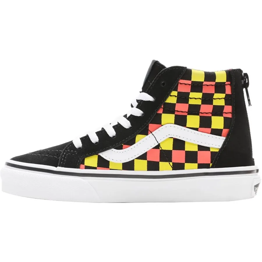 Vans Sk8 Hi-Zip Neon Glow Check