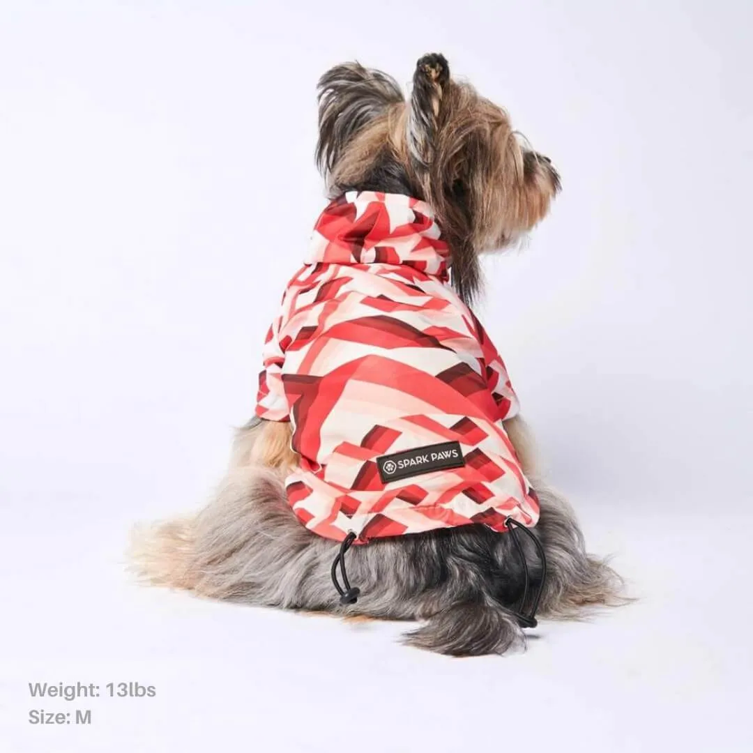 Zig-Zag Reflective Dog Raincoat